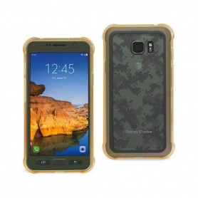 Samsung Galaxy S7 Active Clear Bumper Case With Air Cushion Protection In Clear Gold