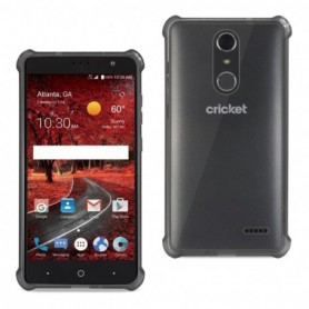 Zte Grand X4 Bumper Case With Air Cushion Protection In Clear Black