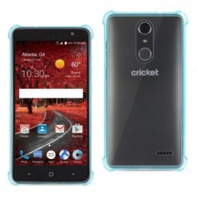 Zte Grand X4 Clear Bumper Case With Air Cushion Protection In Clear Navy