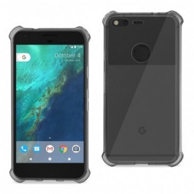 Google Pixel Clear Bumper Case With Air Cushion Protection In Clear Black
