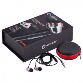 B800 In-Ear Noise Isolating Heavy Bass Headphones with Mic In Blue