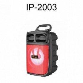 IP-2003 4" Portable Speaker with Bluetooth Multipoint and Phone Stand Mic Connect In RED