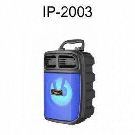 IP-2003 4" Portable Speaker with Bluetooth Multipoint and Phone Stand Mic Connect In BLUE
