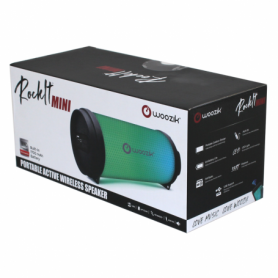 Rockit Mini Portable LED Bluetooth Speaker FM Radio, with Aux and USB Support