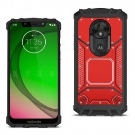 MOTOROLA MOTO G7 PLAY Metallic Front Cover Case In Red