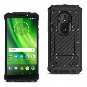 MOTOROLA MOTO G7 PLAY Carbon Fiber Hard-shell Case In Black