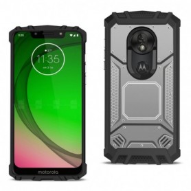 MOTOROLA MOTO G7 PLAY Metallic Front Cover Case In Gray