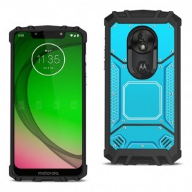MOTOROLA MOTO G7 PLAY Metallic Front Cover Case In Blue