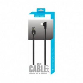 Moisture 2.6A Premium Full Steel  Data Cable In Black