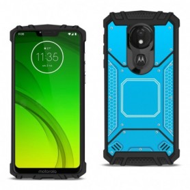 MOTOROLA MOTO G7 POWERMetallic Front Cover Case In Blue