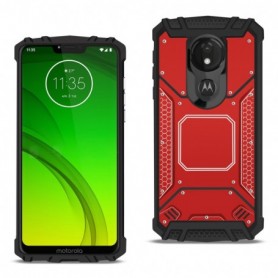 MOTOROLA MOTO G7 POWERMetallic Front Cover Case In Red