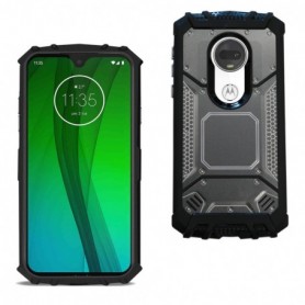 MOTOROLA MOTO G7 PLAY Metallic Front Cover Case In Black