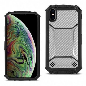 APPLE IPHONE XS MAX Carbon Fiber Hard-shell Case In Gray