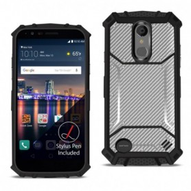 LG ARISTO 3 Carbon Fiber Hard-shell Case In Gray
