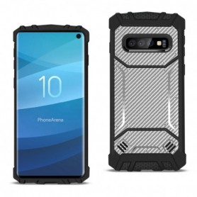 SAMSUNG GALAXY S10 Carbon Fiber Hard-shell Case In Gray
