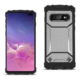 SAMSUNG GALAXY S10 Plus Carbon Fiber Hard-shell Case In Gray
