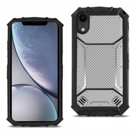 APPLE IPHONE XR Carbon Fiber Hard-shell Case In Gray