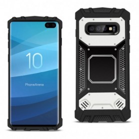 SAMSUNG GALAXY S10 Plus Metallic Front Cover Case In Silver and Black