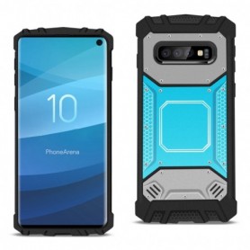 SAMSUNG GALAXY S10 Metallic Front Cover Case In Blue and Gray