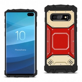 SAMSUNG GALAXY S10 Plus Metallic Front Cover Case In Red and Gold