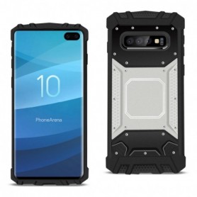SAMSUNG GALAXY S10 Plus Metallic Front Cover Case In Silver and Black