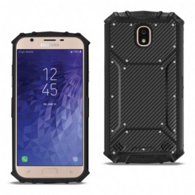 SAMSUNG GALAXY J3 (2018) Carbon Fiber Hard-shell Case In Black
