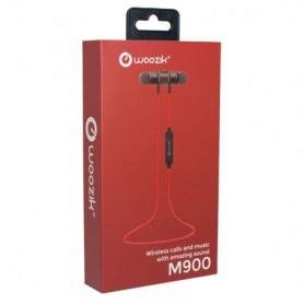 M900 Bluetooth Headphones Sports Wireless Earbuds Sweatproof Headset In Red