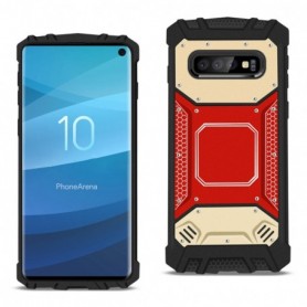 SAMSUNG GALAXY S10 Metallic Front Cover Case In Red and Gold