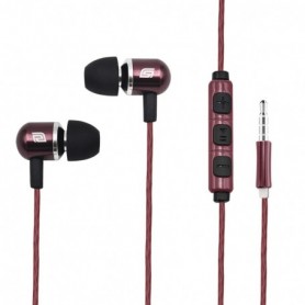 Smart Control Mental Earphones in Red