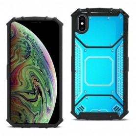 iPhone XS MAX Metallic Front Cover Case In Blue