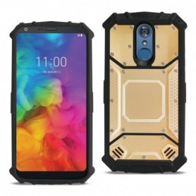 LG Q7 Plus Metallic Front Cover Case In Gold