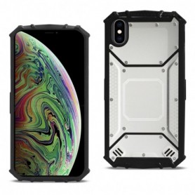 iPhone XS MAX Metallic Front Cover Case In Silver