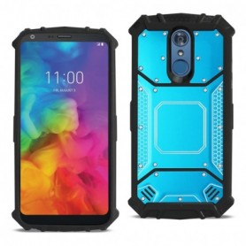 LG Q7 Plus Metallic Front Cover Case In Blue
