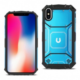 iPhone X/iPhone XS Metallic Front Cover Case In Blue