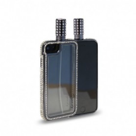iPhone 7 Perfume Case With Clear Diamond On Bumper
