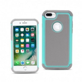 iPhone 7 Plus/ 8 Plus Hybrid Dual Layer Protective Case In Gray Blue