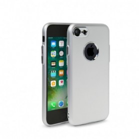 iPhone 7/8/SE2 Slim Rubberized Back Cover In Silver