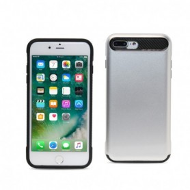 iPhone 7/8/SE2 HYBRID DUAL LAYER PROTECTIVE CASE IN SILVER