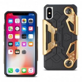 Crab Smart Phone Case for iPhone X  with Foldable Joystick and Holder In Gold