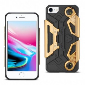 Crab Smart Phone Case for iPhone 7/8/SE2 with Foldable Joystick and Holder In Gold