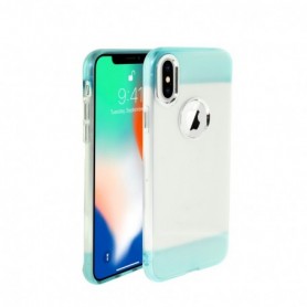 Colorful Protective Flexible Soft TPU Bumper Cover for Apple iPhone X 5.8 inch In Blue