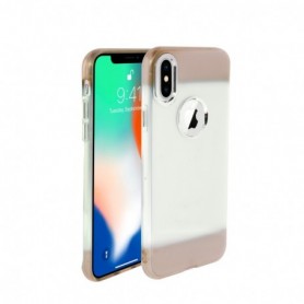 Colorful Protective Flexible Soft TPU Bumper Cover for Apple iPhone X 5.8 inch In Brown