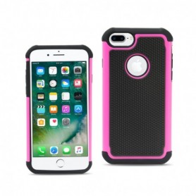 IPHONE 7 PLUS/ 8 PLUS HYBRID DUAL LAYER PROTECTIVE CASE IN HOT PINK