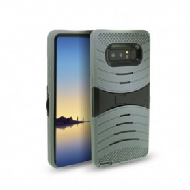 Samsung Galaxy Note 8 Hybrid Dual Layer Protective Case With Kick-Stand In Gray