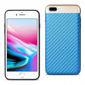 IPhone 8/7 Plus Carbon fiber Style With Brushed Aluminum Metal Cover