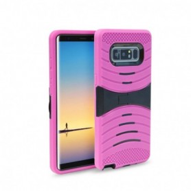 Samsung Galaxy Note 8 Hybrid Dual Layer Protective Case With Kick-Stand In Hot Pink