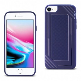 iPhone 7/8/SE2Slim-Fit Flexible Soft TPU Strong Rubber Bumper Anti-Slip Grip Protective Armor in Navy