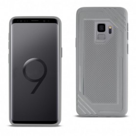 Samsung Galaxy S9 Slim-Fit  Soft TPU Rubber Bumper Anti-Slip Grip Protective Armor in Gray