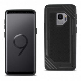 Samsung Galaxy S9 Slim-Fit  Soft TPU Rubber Bumper Anti-Slip Grip Protective Armor in Black
