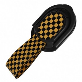 Loop Yellow Checkered  Series phone grip and stand